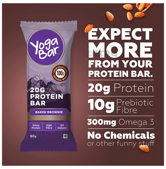Yoga Bar 20gm Protein Bar for Nutrition, Flavour Variety: Buy box of 6.0  bars at best price in India