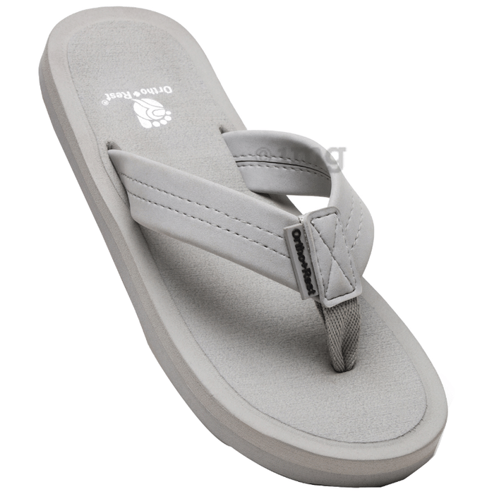 Ortho + Rest M557 Soft and Comfortable Flip Flop for Men Grey 7