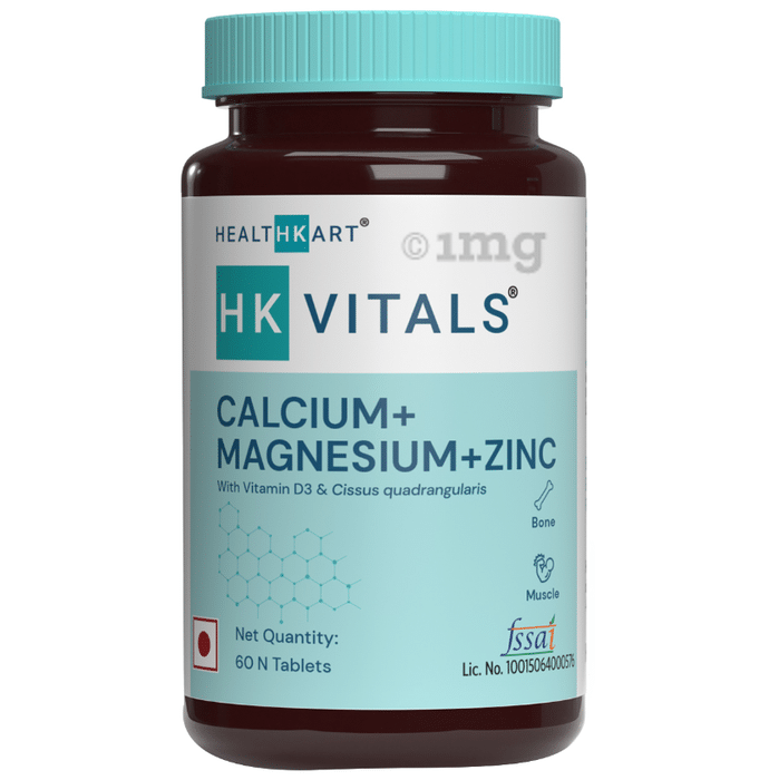 HealthKart HK Vitals Calcium + Magnesium + Zinc Tablet