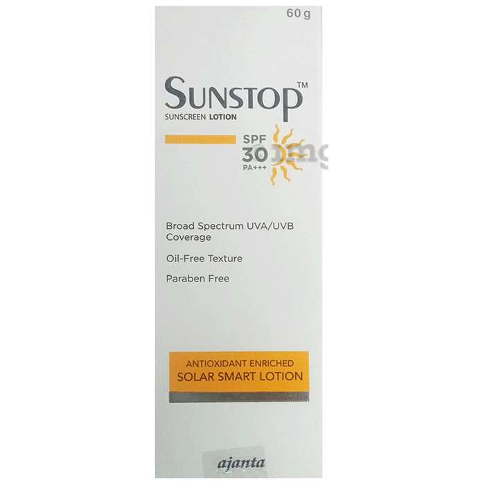 Sunstop Spf 30 Sunscreen | Oil-Free & Paraben Free Lotion