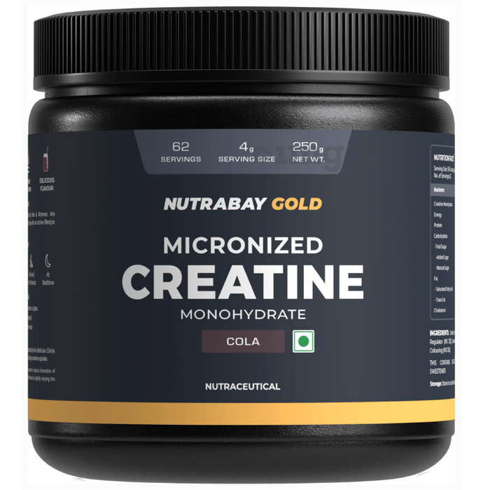 Nutrabay Gold Micronized Creatine Monohydrate Powder Cola