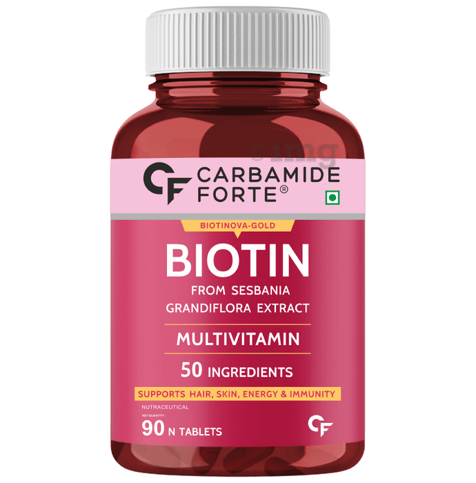 Carbamide Forte Biotin with Multivitamin for Hair, Skin, Energy & Immunity | Tablet