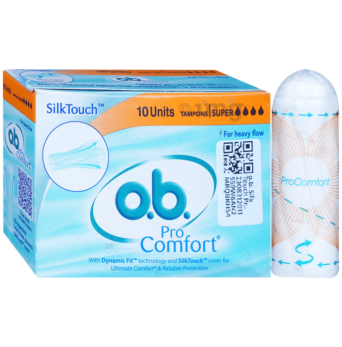 o.b. Silk Touch Pro Comfort Tampons | Size Super
