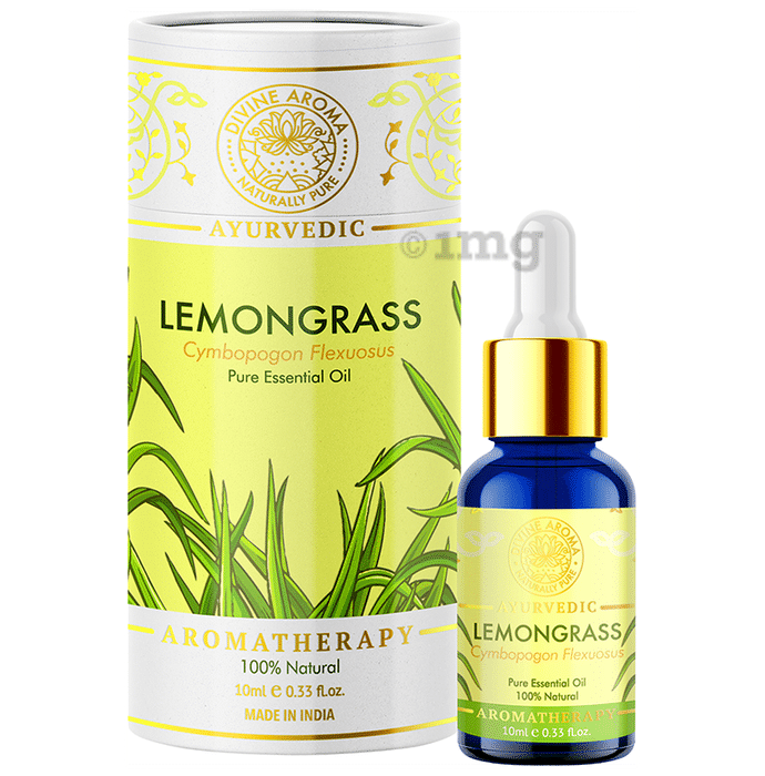 Divine Aroma Ayurvedic 100% Natural Pure Essential Oil Lemongrass