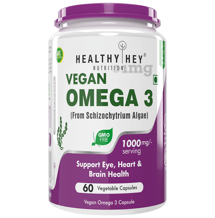 HealthyHey Nutrition Vegan Omega 3 Vegetable Capsule