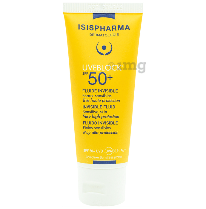 Isispharma UVE Block SPF 50+ Invisible Fluid | For Sensitive Skin