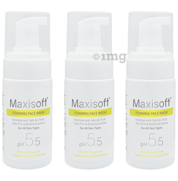 Maxisoft PH 5.5 Foaming Face Wash (100ml Each)