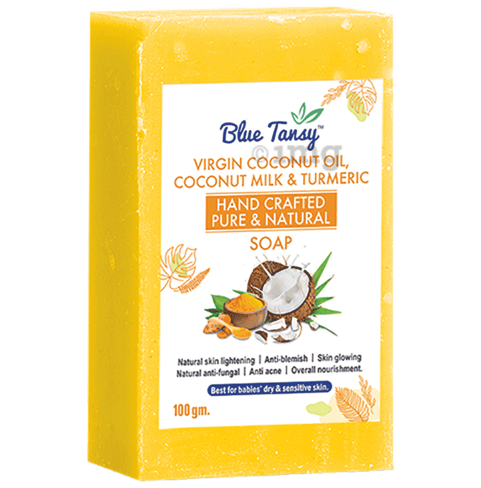 Blue Tansy Virgin Coconut Oil, Coconut Milk & Turmeric Soap