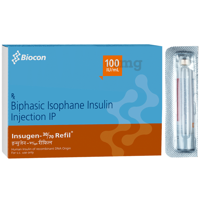 Insugen 30/70 100IU Refil Cartridge