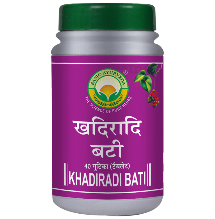 Basic Ayurveda Khadiradi Bati