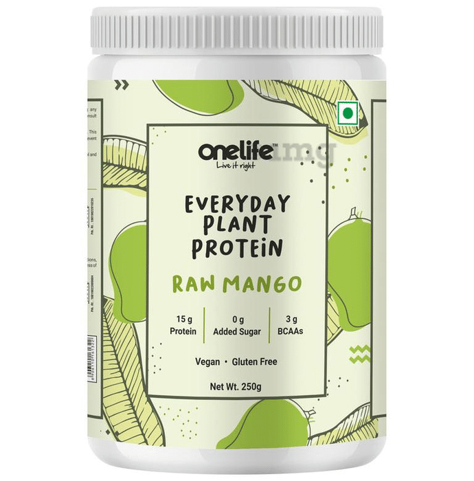 OneLife Everyday Plant Protein Powder Raw Mango