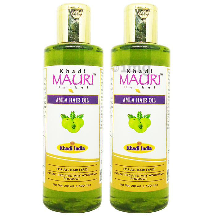 Khadi Mauri Herbal Amla Hair Oil(210ml Each)