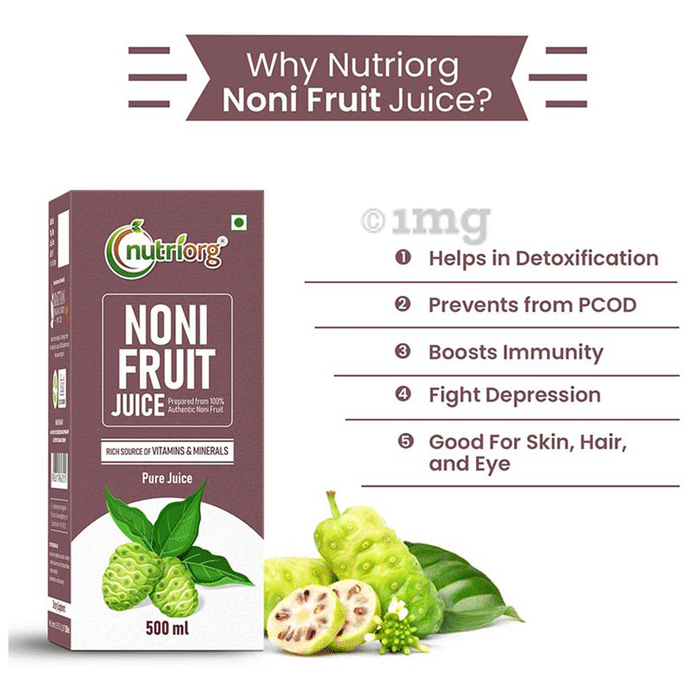 Nutriorg Noni Fruit Juice: Buy bottle of 500 ml Juice at best price in  India | 1mg