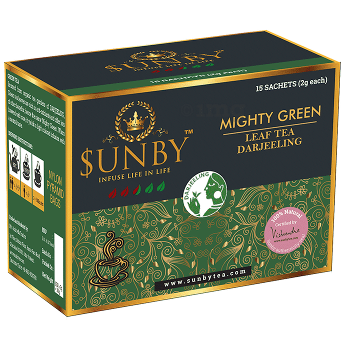 Sunby Darjelling Green Tea Leaf (2gm Each) Tea Bag