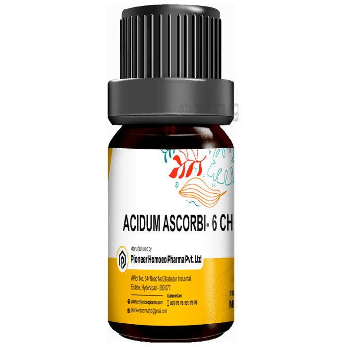 Pioneer Pharma Acidum Ascorbi Globules Pellets Multidose Pills 6 CH