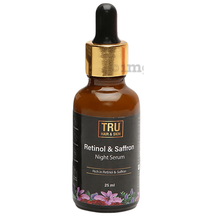 Tru Hair & Skin Retinol & Saffron Night Serum