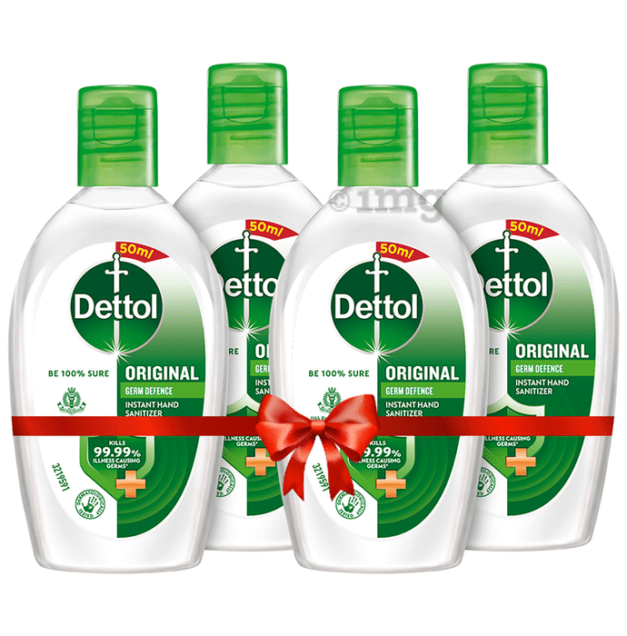 Dettol Instant Hand Sanitizer (50ml Each) Original