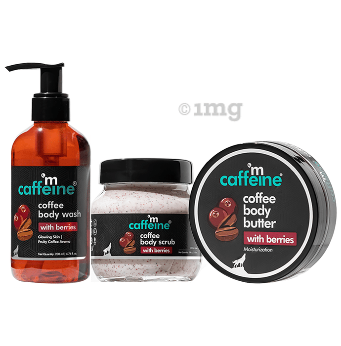 mCaffeine Coffee Deep Body Cleansing Trio with Berries Kit