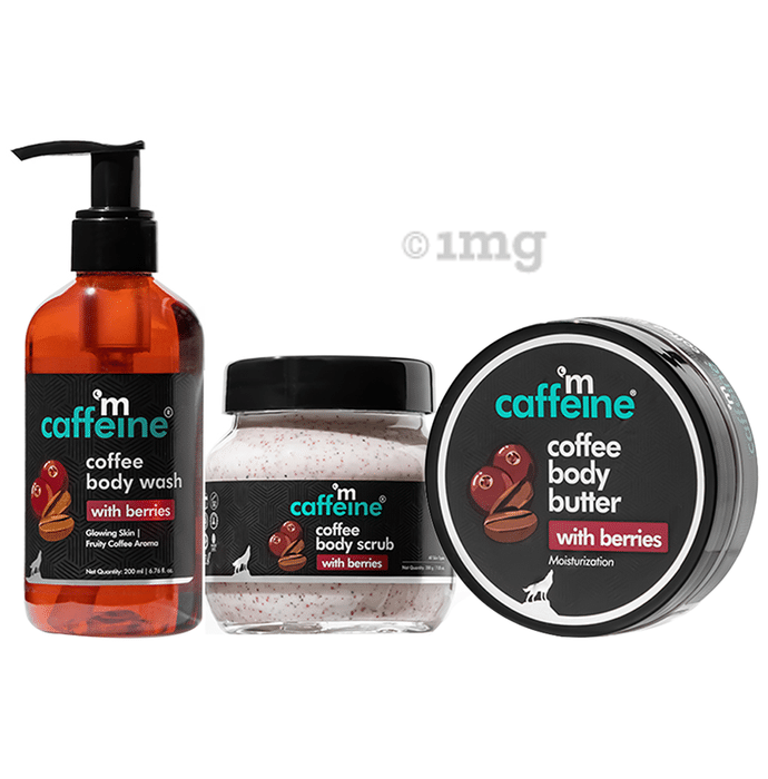 mCaffeine Coffee Deep Body Cleansing Trio with Berries Kit