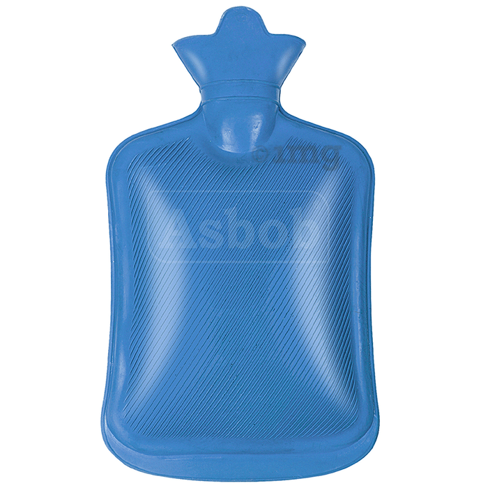 Asbob Healthcare Healthcare Hot Water Bottle, Hot Water Bag for Pain Relief and Cramps Blue