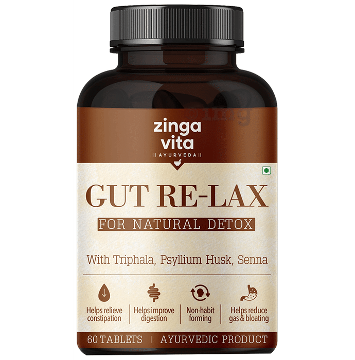 Zingavita Gut Re-Lax for Natural Detox Tablet