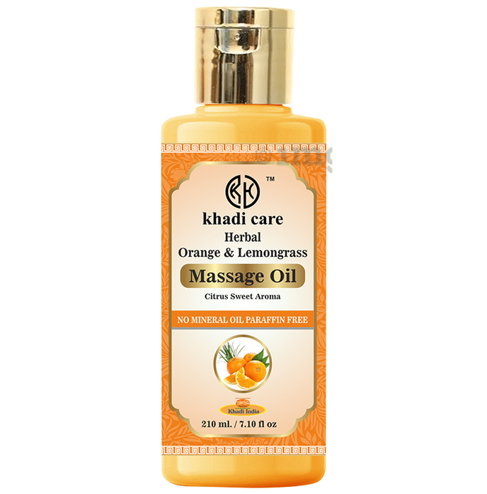 Khadi Care Massage Oil Herbal Orange & Lemongrass