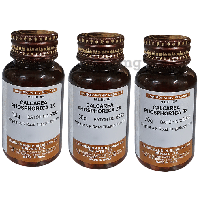 Hapco Calcarea Phosphorica Biochemic Tablet (30gm Each) 3X