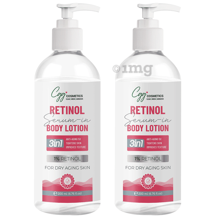 CGG Cosmetics  Combo Pack of 1% Retinol Body Lotion(200ml Each)