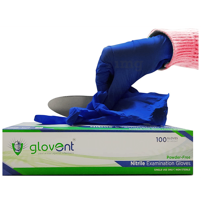Glovent Nitrile Examination Gloves Powder Free Large
