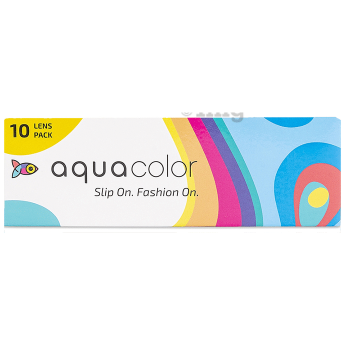 Aquacolor Daily Disposable Colored Contact Lens with UV Protection Icy Blue
