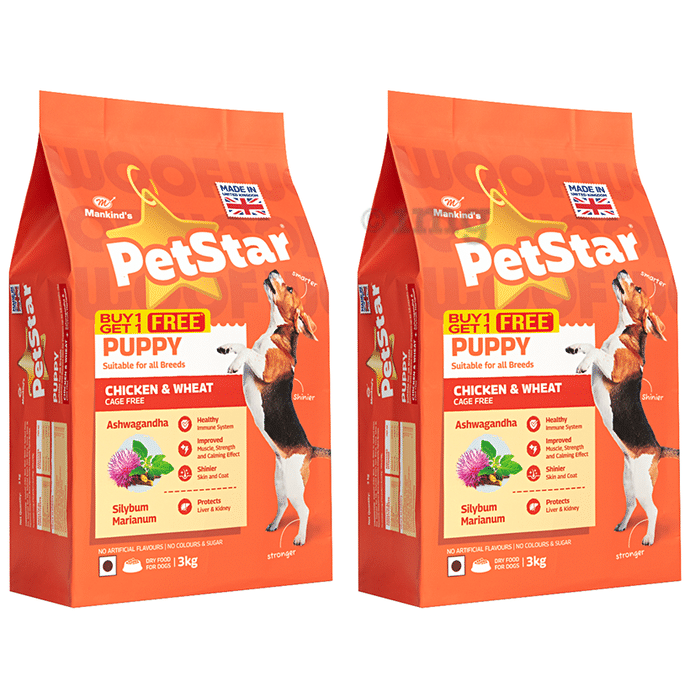 Petstar Puppy Dry Dog Food Chicken & Wheat BOGO