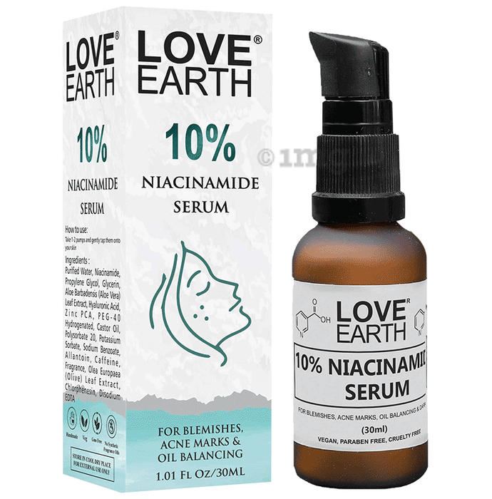 Love Earth 10 Niacinamide Serum Buy pump bottle of 30.0 ml Serum at