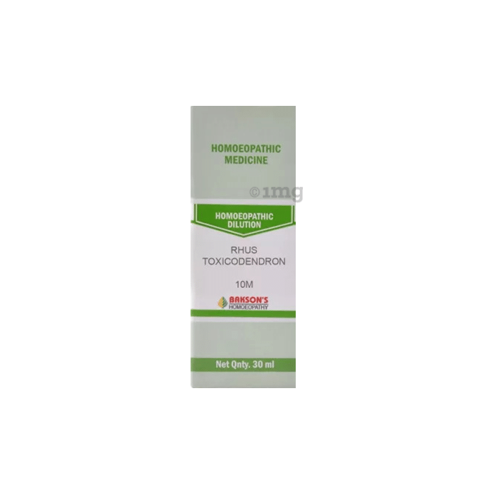 Bakson's Homeopathy Rhus Toxicodendron Dilution 10M