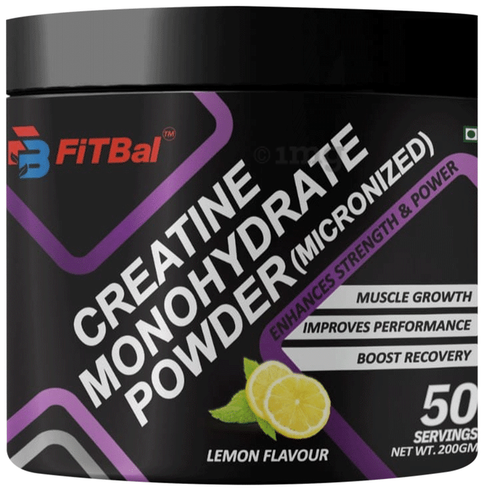 Fitbal Creatine Monohydrate Powder Lemon