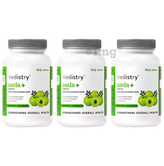 Vedistry Amla+ Tablets (60 Each) Buy 2 Get 1 Free