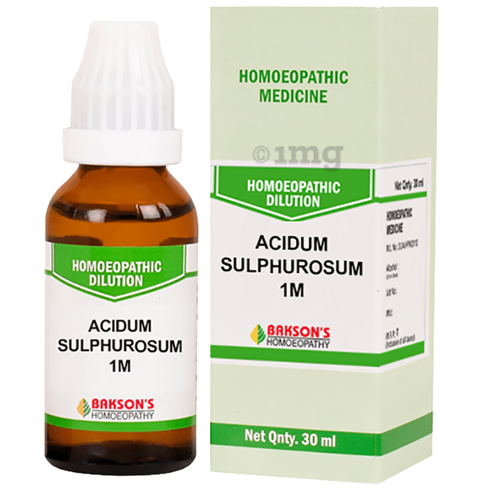 Bakson's Homeopathy Acidum Sulphurosum Dilution 1000 CH