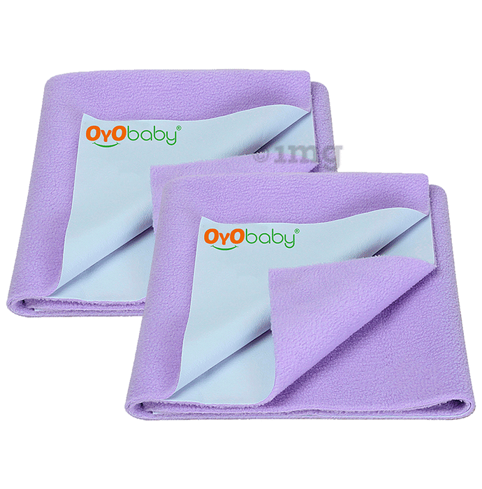 Oyo Baby Waterproof Bed Protector Dry Sheet Small Violet