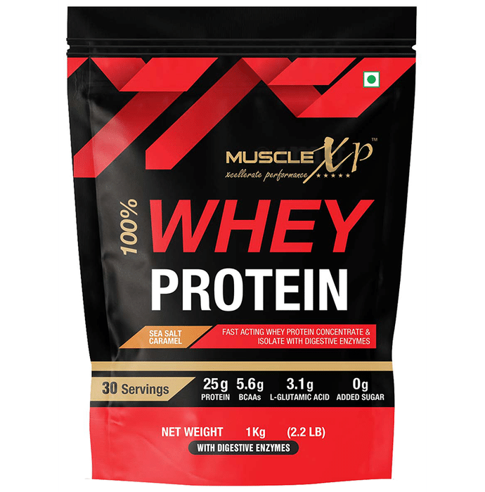 MuscleXP 100% Whey Protein (1kg Each) Sea Salt Caramel
