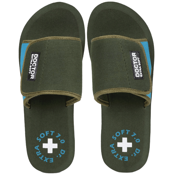 Doctor Extra Soft D-52 Flipflops and House Slippers for Women’s Olive 5