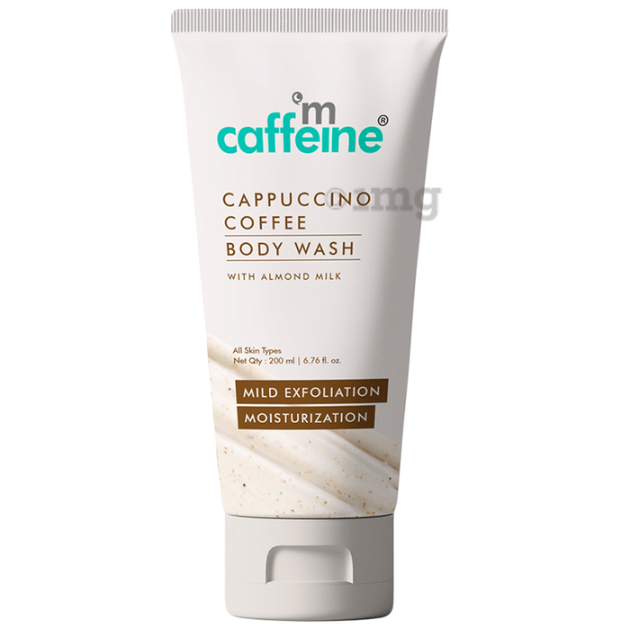 mCaffeine Cappuccino Coffee Mild Exfoliation Moisturization Body Wash