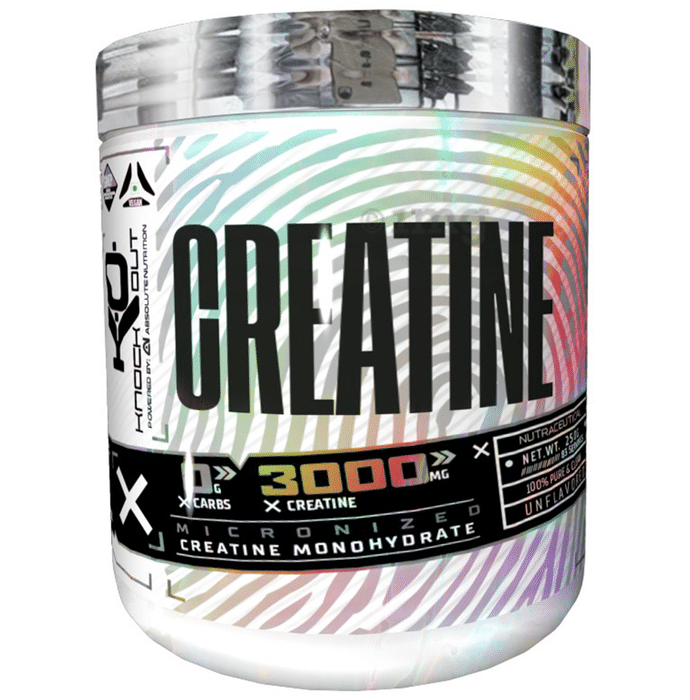 Knockout Micronized Creatine Monohydrate Unflavored with Free Shaker