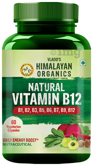 Vlado's Himalayan Organics Plant Based Vitamin B12 Natural Vegetarian Capsule