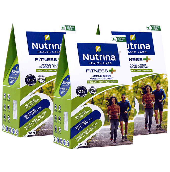 Nutrina Health Labs Fitness + Apple Cider Vinegar Gummy (30 Each) Apple