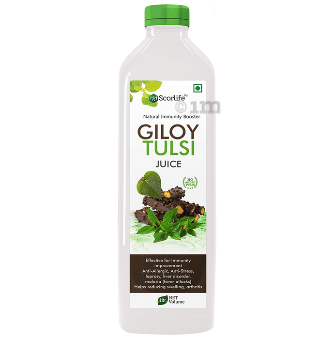 Scorlife Natural Immunity Booster Giloy Tulsi Juice No Added Sugar