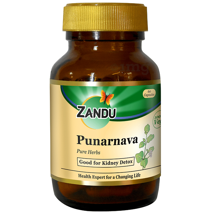 Zandu Punarnava Capsule for Kidney Detox