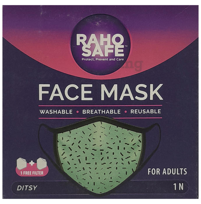 Raho Safe Mask For Adult Ditsy