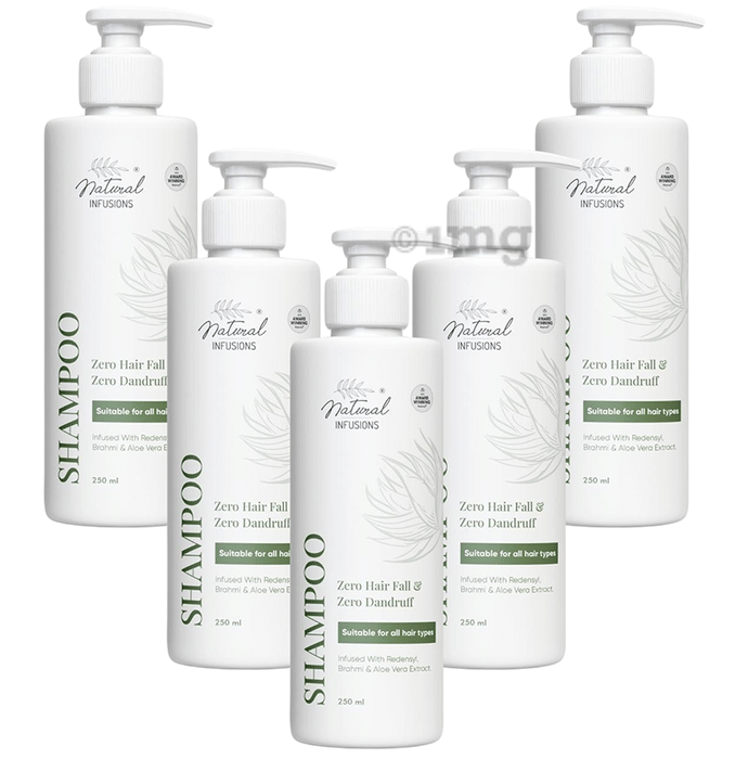 Natural Infusions Zero Hair & Zero Dandruff Shampoo (250ml Each)