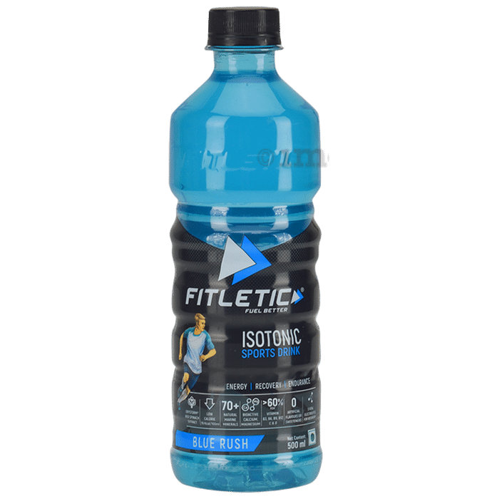 Fitletic Fuel better Isotonic Sports Drink (500ml Each) Blue Rush