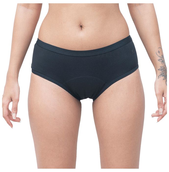 SochGreen Organic Hipster Leak Proof Period Panty Black Medium