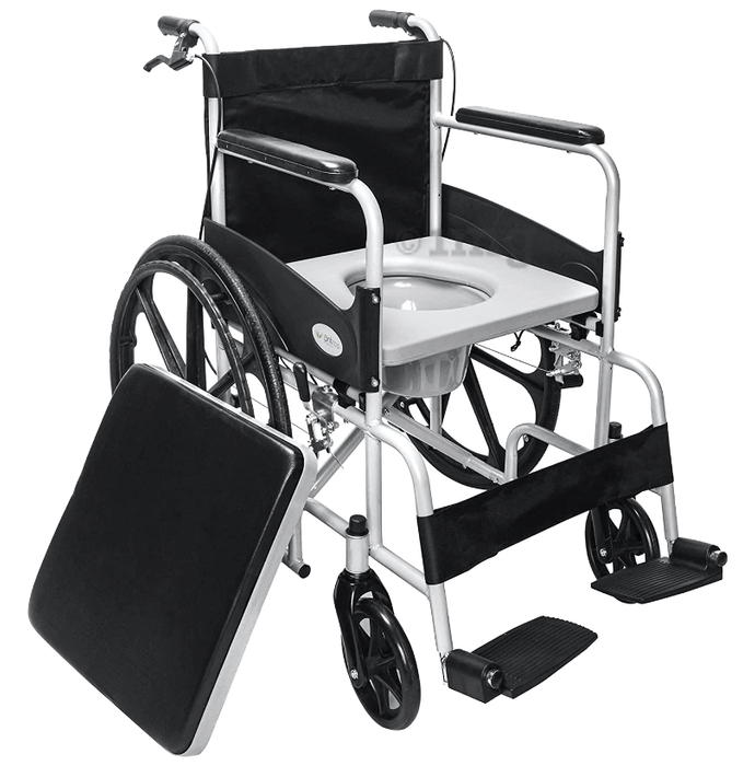 Entros Elev8005S Commode Wheelchair (Attendant Propelled)
